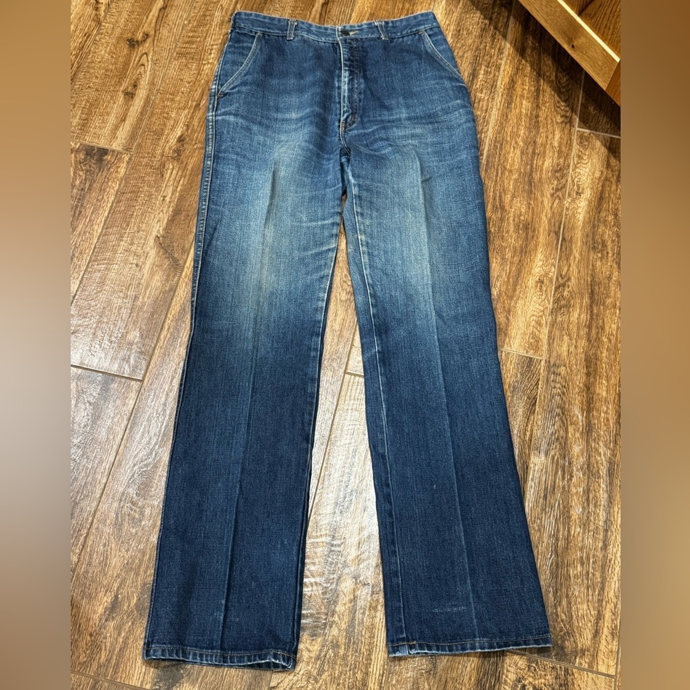 Liz Claiborne Vintage Jeans Sz 14 Made in Hong Kong Straight Trouser Denim Boot